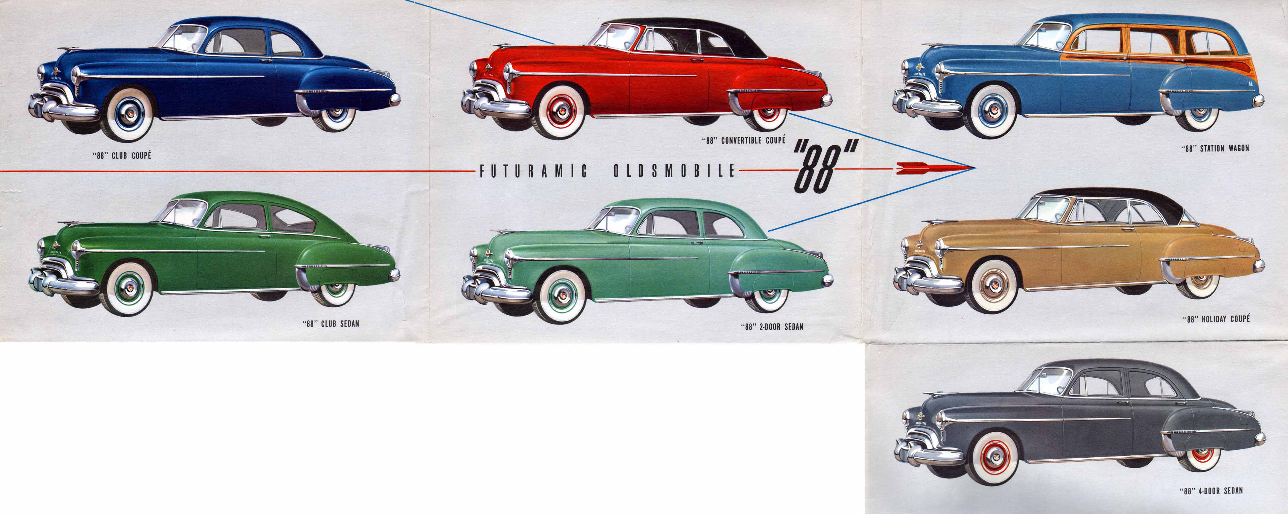 1950 Oldsmobile Motor Cars Foldout Page 7
